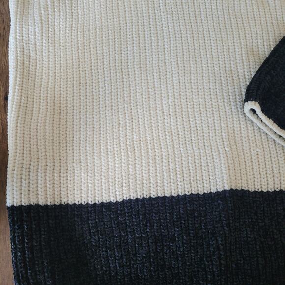 Cynthia Rowley Women's M Mock Neck Colorblock Long Sleeved Sweater Soft Comfy - Picture 11 of 11